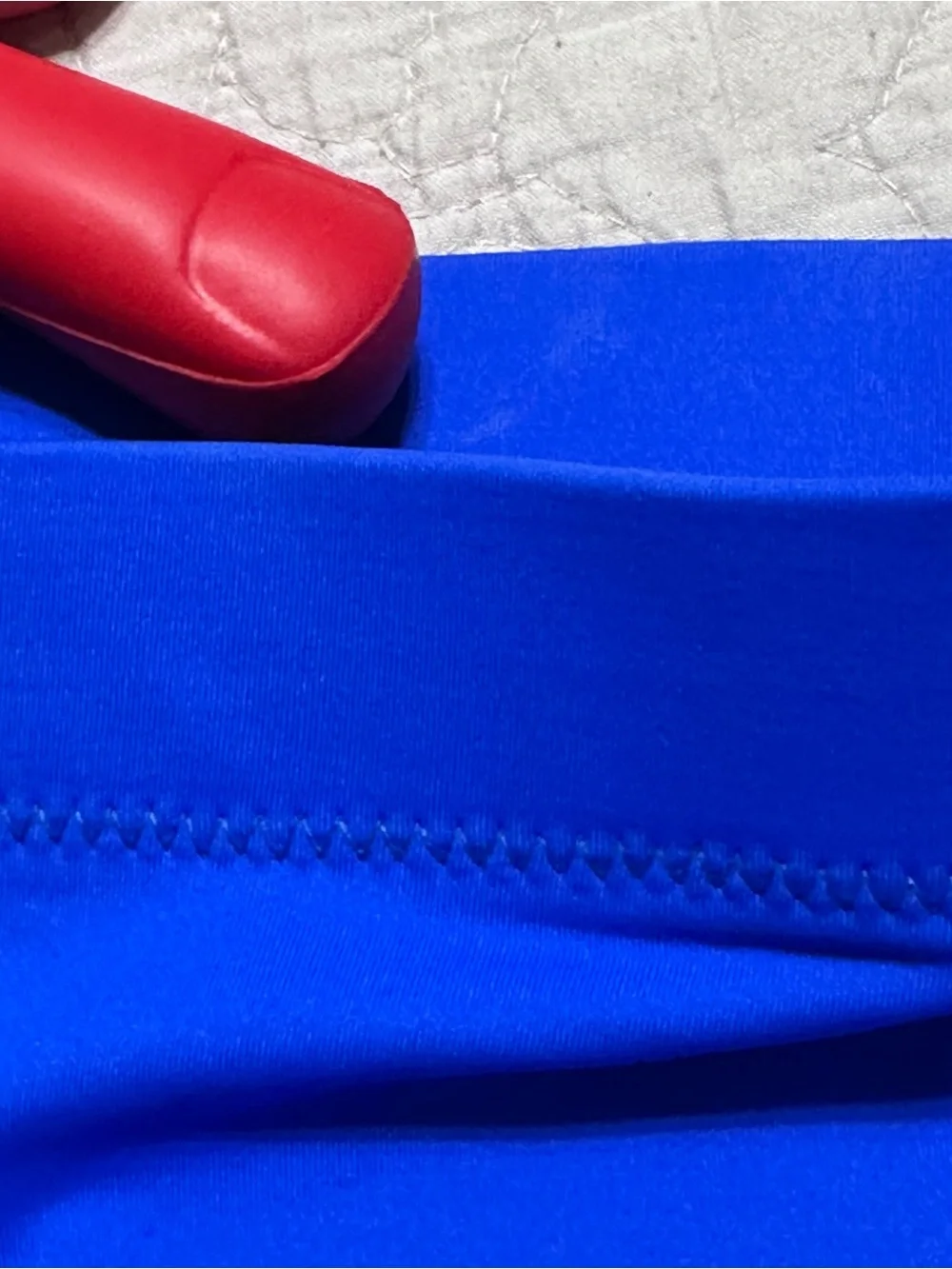 SKIMS Womem’s NEW Sporty Zip Swim Mini Skirt Cobalt Blue Sz.M -As Is- Beach
